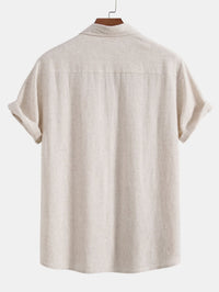 Jarrett Camp Collar Shirt and Linen Blend Trouser Set