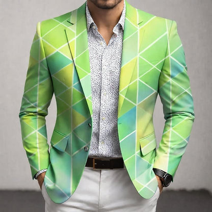 Devon Geometric Print Tailored Blazer_3