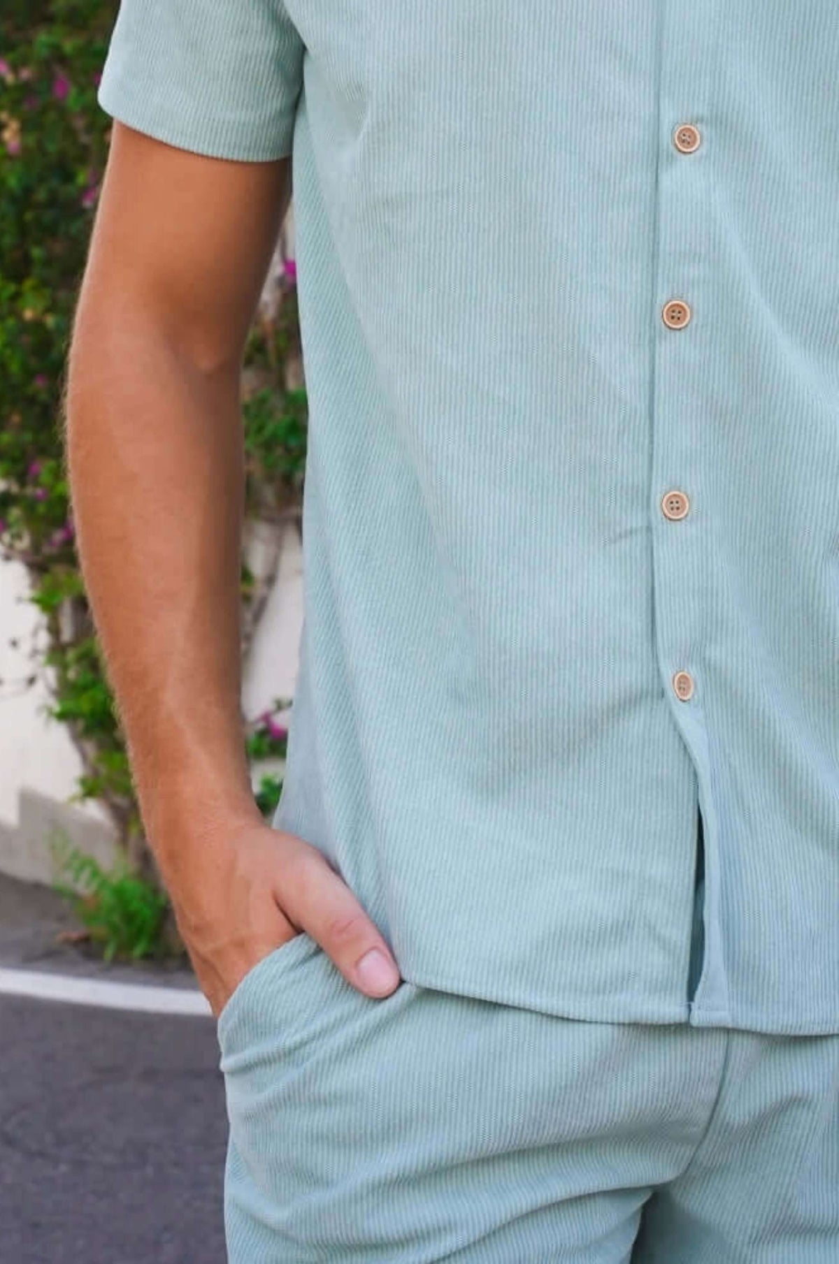 Freeman Corduroy Shirt and Shorts Set