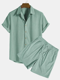 Freeman Corduroy Shirt and Shorts Set