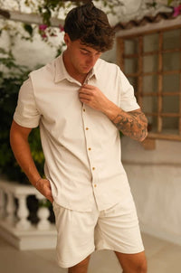 Freeman Corduroy Shirt and Shorts Set