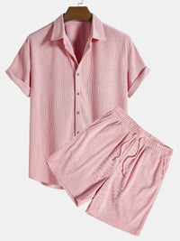 Freeman Corduroy Shirt and Shorts Set