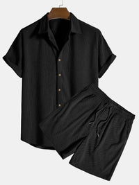 Freeman Corduroy Shirt and Shorts Set