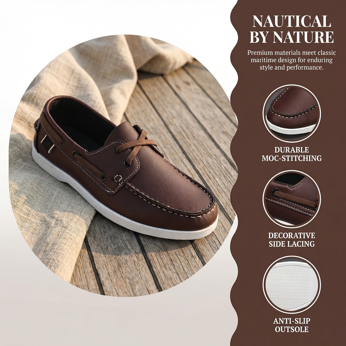 Newton Hand Stitched Deck Boat Shoes_5