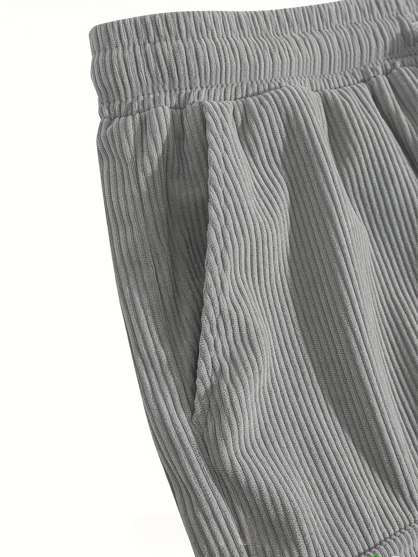 Olaf Ribbed Texture Cargo Shorts_10