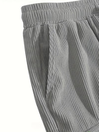 Olaf Ribbed Texture Cargo Shorts