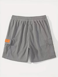 Olaf Ribbed Texture Cargo Shorts