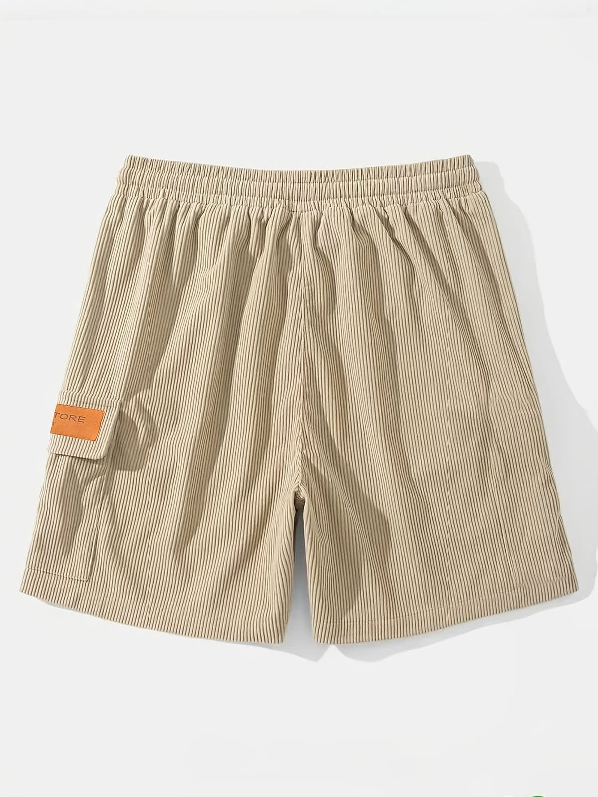 Olaf Ribbed Texture Cargo Shorts