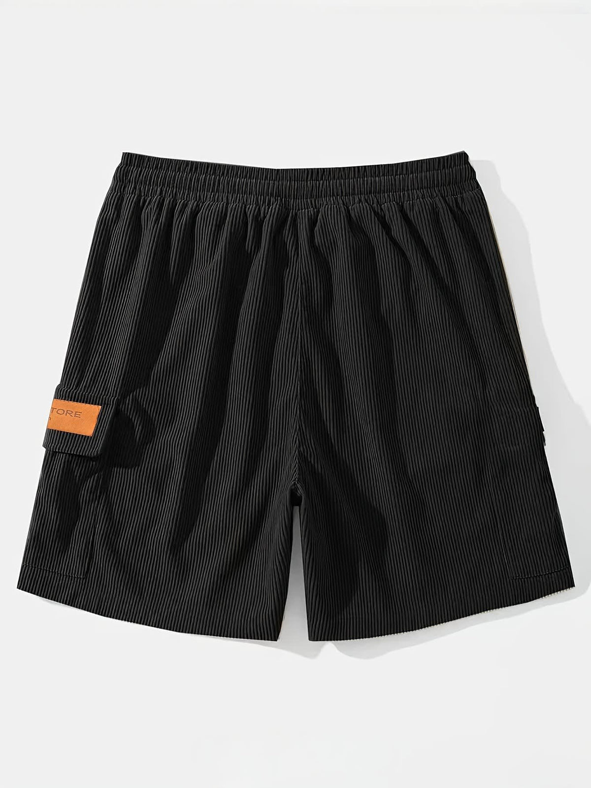 Olaf Ribbed Texture Cargo Shorts