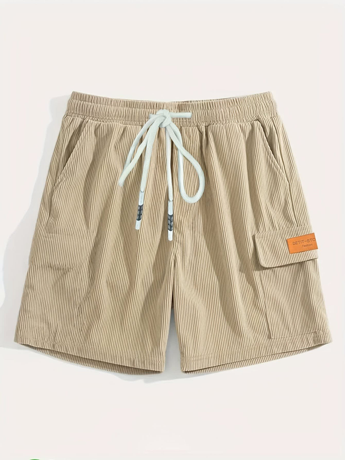 Olaf Ribbed Texture Cargo Shorts