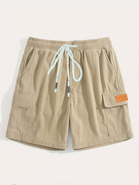 Olaf Ribbed Texture Cargo Shorts