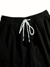 Olaf Ribbed Texture Cargo Shorts