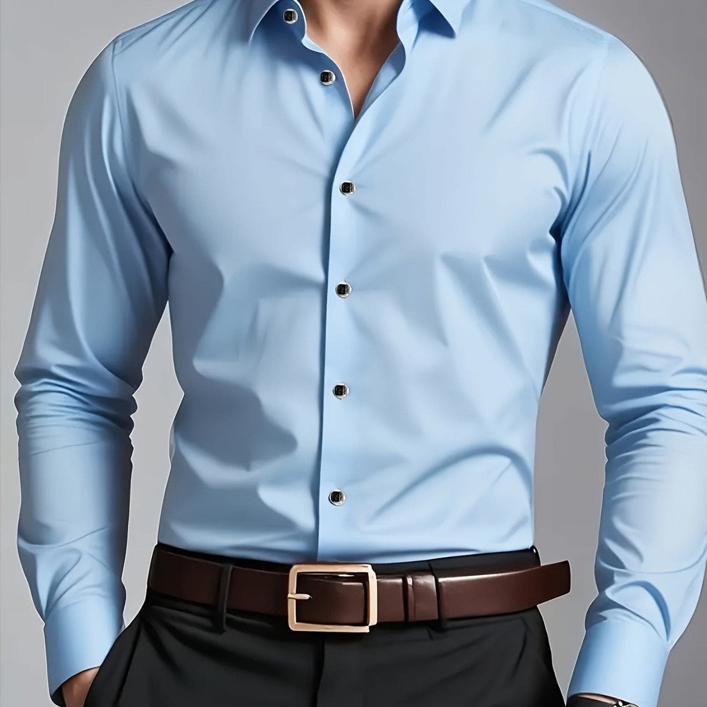 Gustav Tailored Long Sleeve Dress Shirt_1