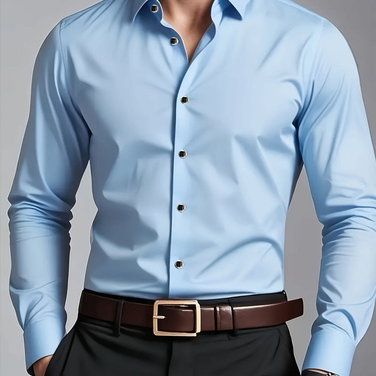 Gustav Tailored Long Sleeve Dress Shirt