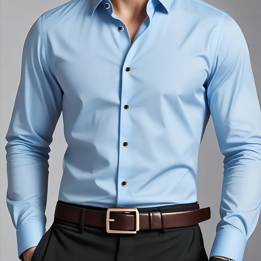 Gustav Tailored Long Sleeve Dress Shirt_1