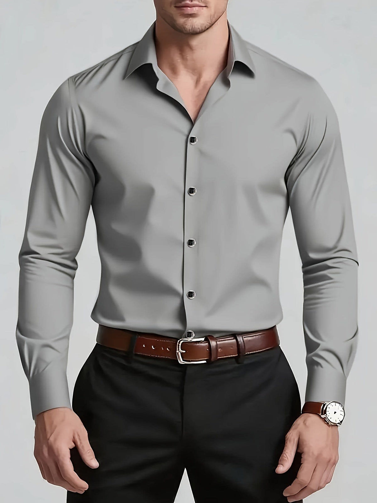 Gustav Tailored Long Sleeve Dress Shirt