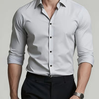 Gustav Tailored Long Sleeve Dress Shirt