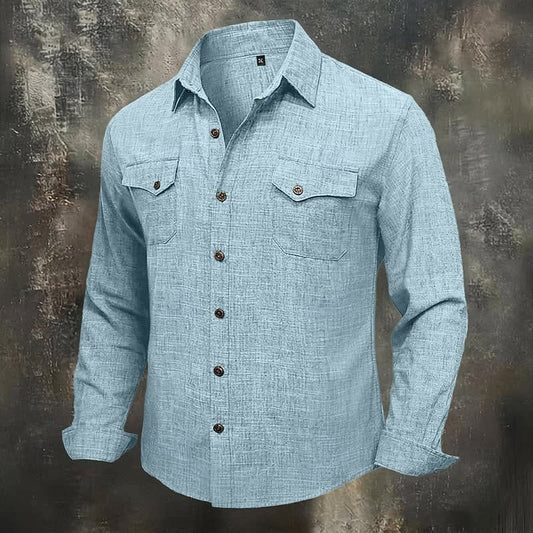 Humphrey Textured Weave Long Sleeve Shirt_1