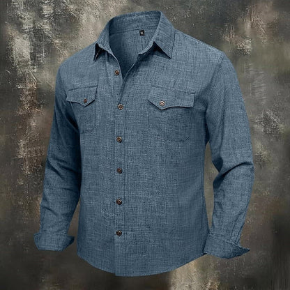 Humphrey Textured Weave Long Sleeve Shirt_10