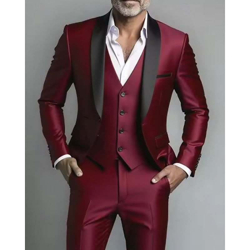 Konrad Shawl Lapel Three Piece Suit_5