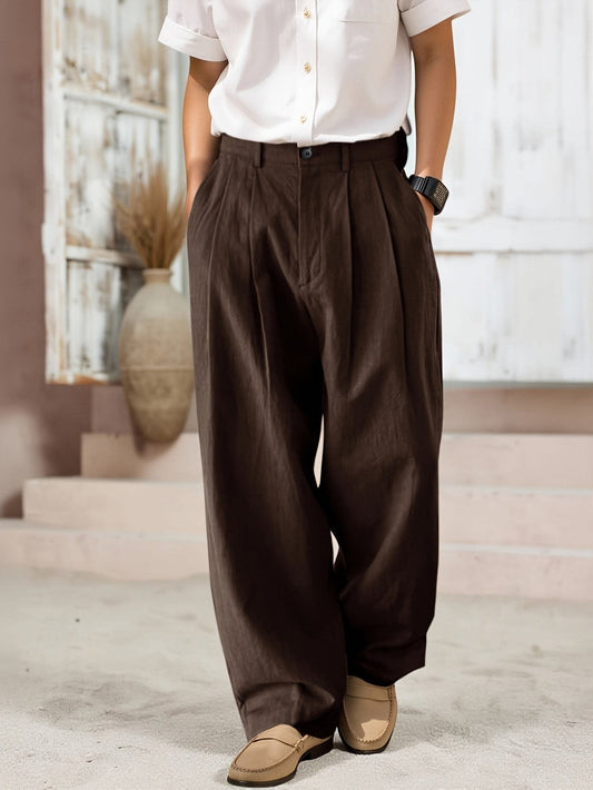 Maguire Pleated Wide Leg Trousers_1