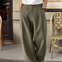 Maguire Pleated Wide Leg Trousers