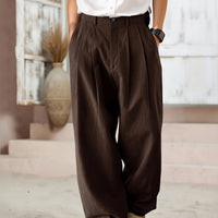 Maguire Pleated Wide Leg Trousers