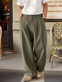 Maguire Pleated Wide Leg Trousers