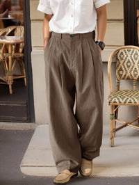 Maguire Pleated Wide Leg Trousers
