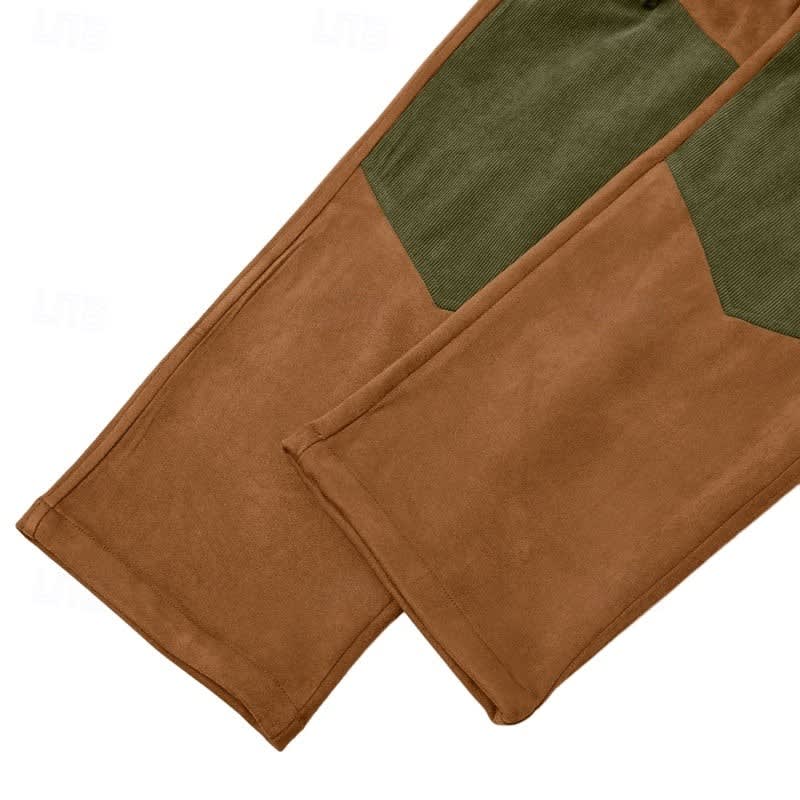 Armand Corduroy Panel Cargo Trousers_10