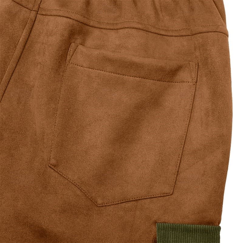 Armand Corduroy Panel Cargo Trousers_11