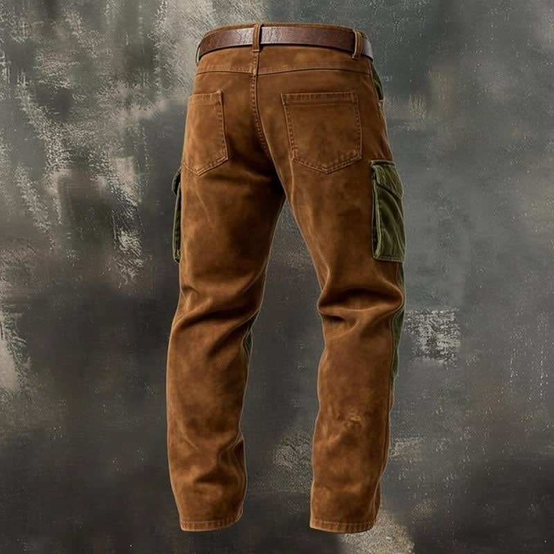 Armand Corduroy Panel Cargo Trousers_2