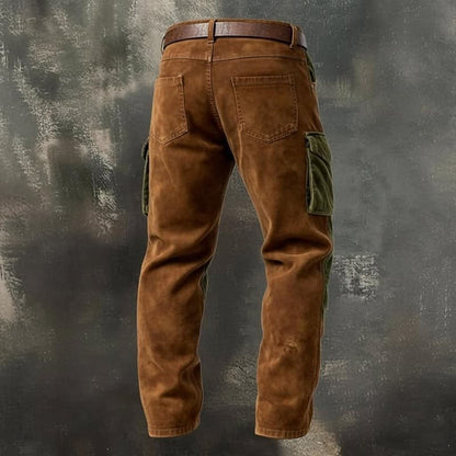 Armand Corduroy Panel Cargo Trousers_2
