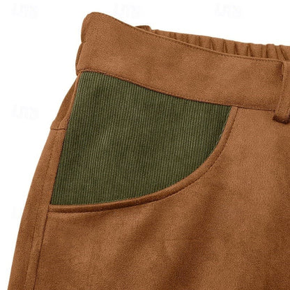Armand Corduroy Panel Cargo Trousers_8