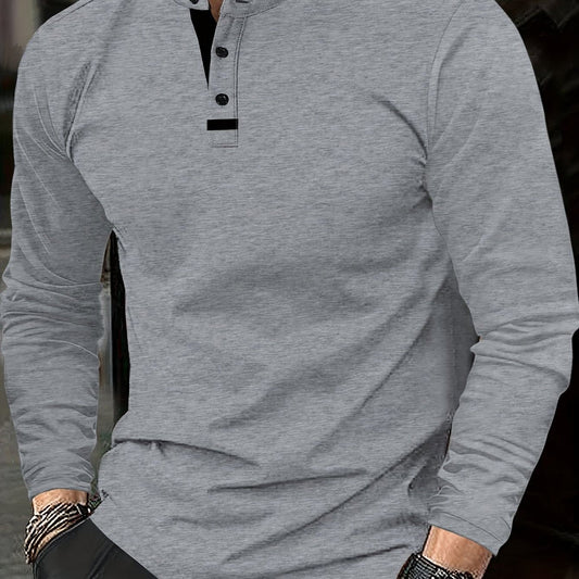 Harding Marl Jersey Long Sleeve Henley_1