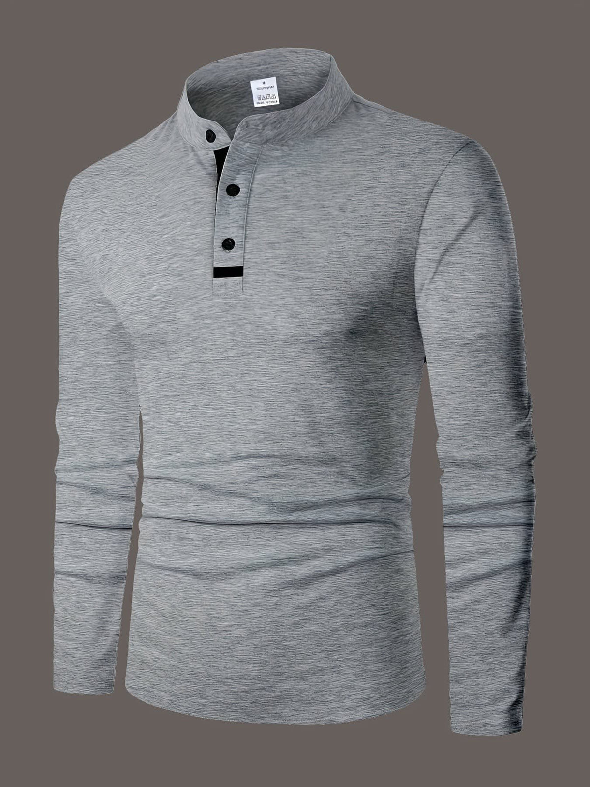 Harding Marl Jersey Long Sleeve Henley