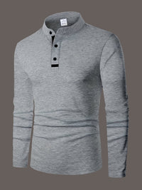 Harding Marl Jersey Long Sleeve Henley