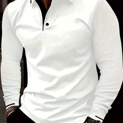 Hanson Contrast Placket Long Sleeve Polo_13