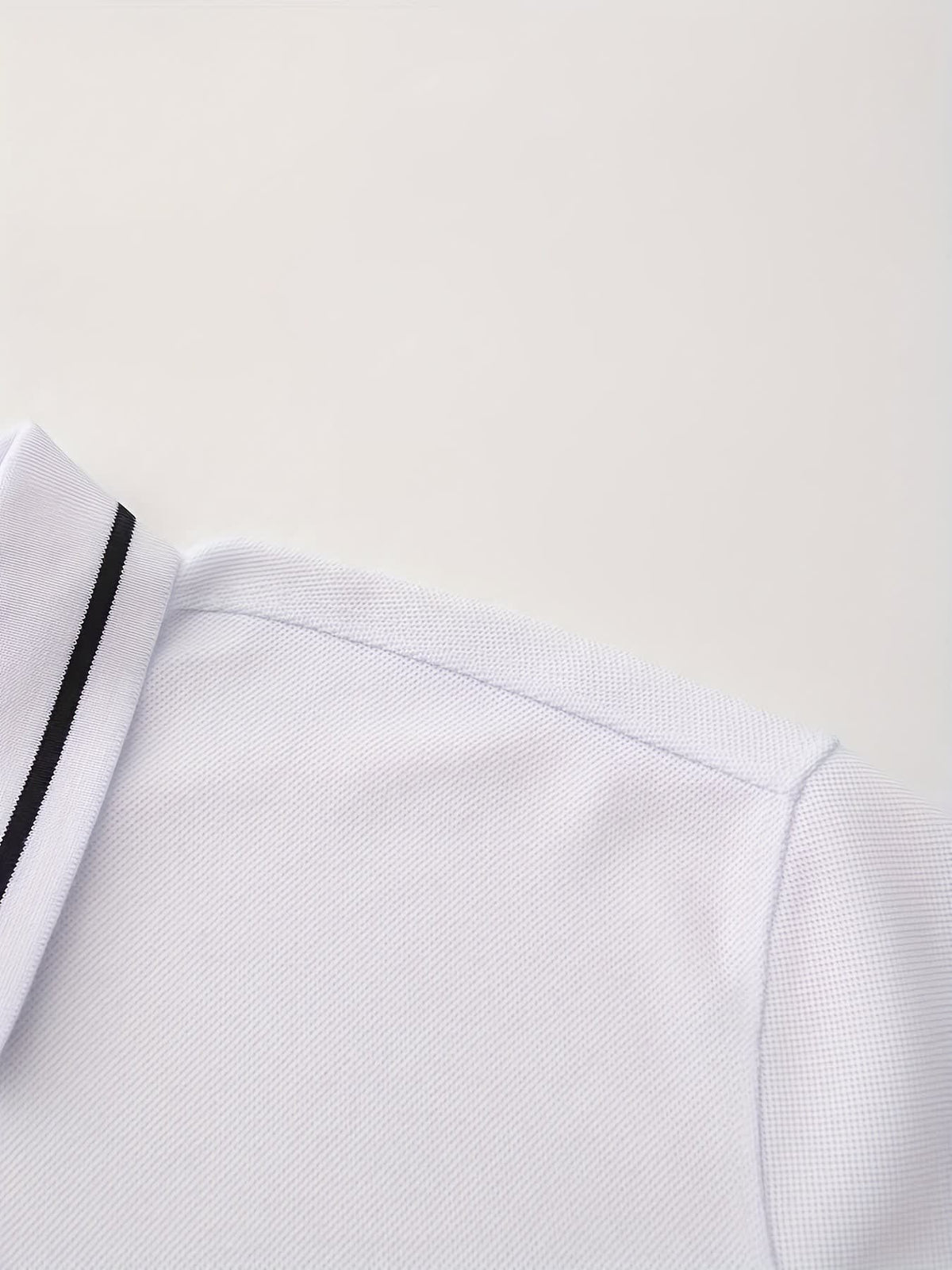 Hanson Contrast Placket Long Sleeve Polo