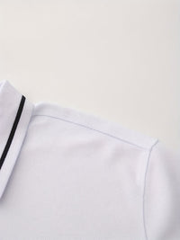 Hanson Contrast Placket Long Sleeve Polo