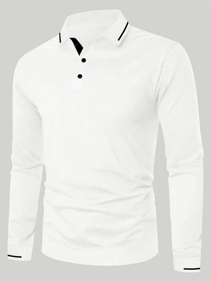 Hanson Contrast Placket Long Sleeve Polo_19