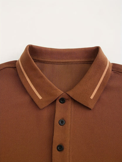 Hanson Contrast Placket Long Sleeve Polo_23