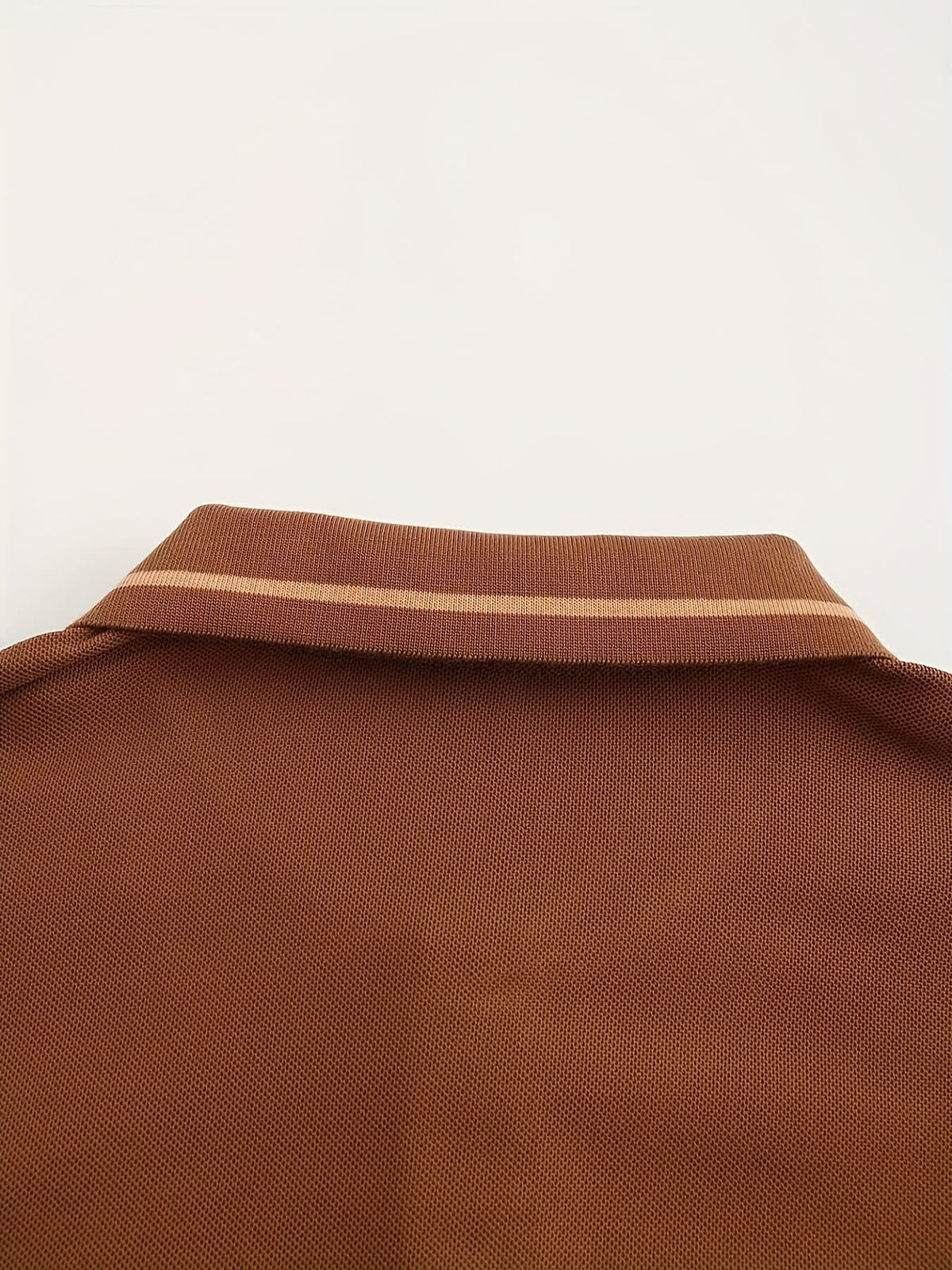 Hanson Contrast Placket Long Sleeve Polo