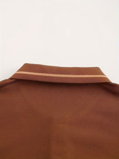 Hanson Contrast Placket Long Sleeve Polo_24