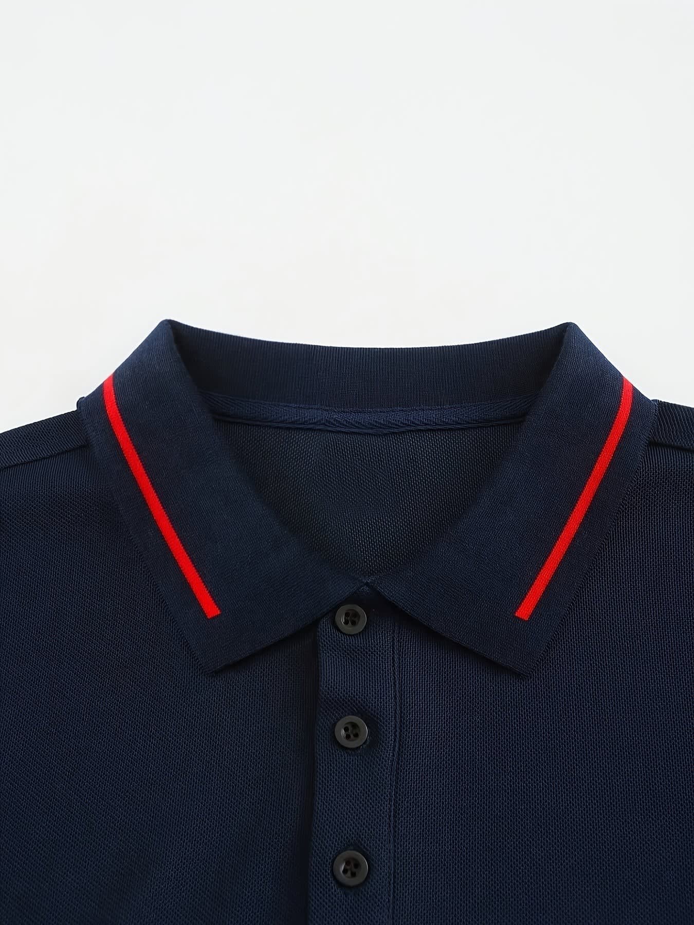 Hanson Contrast Placket Long Sleeve Polo_30