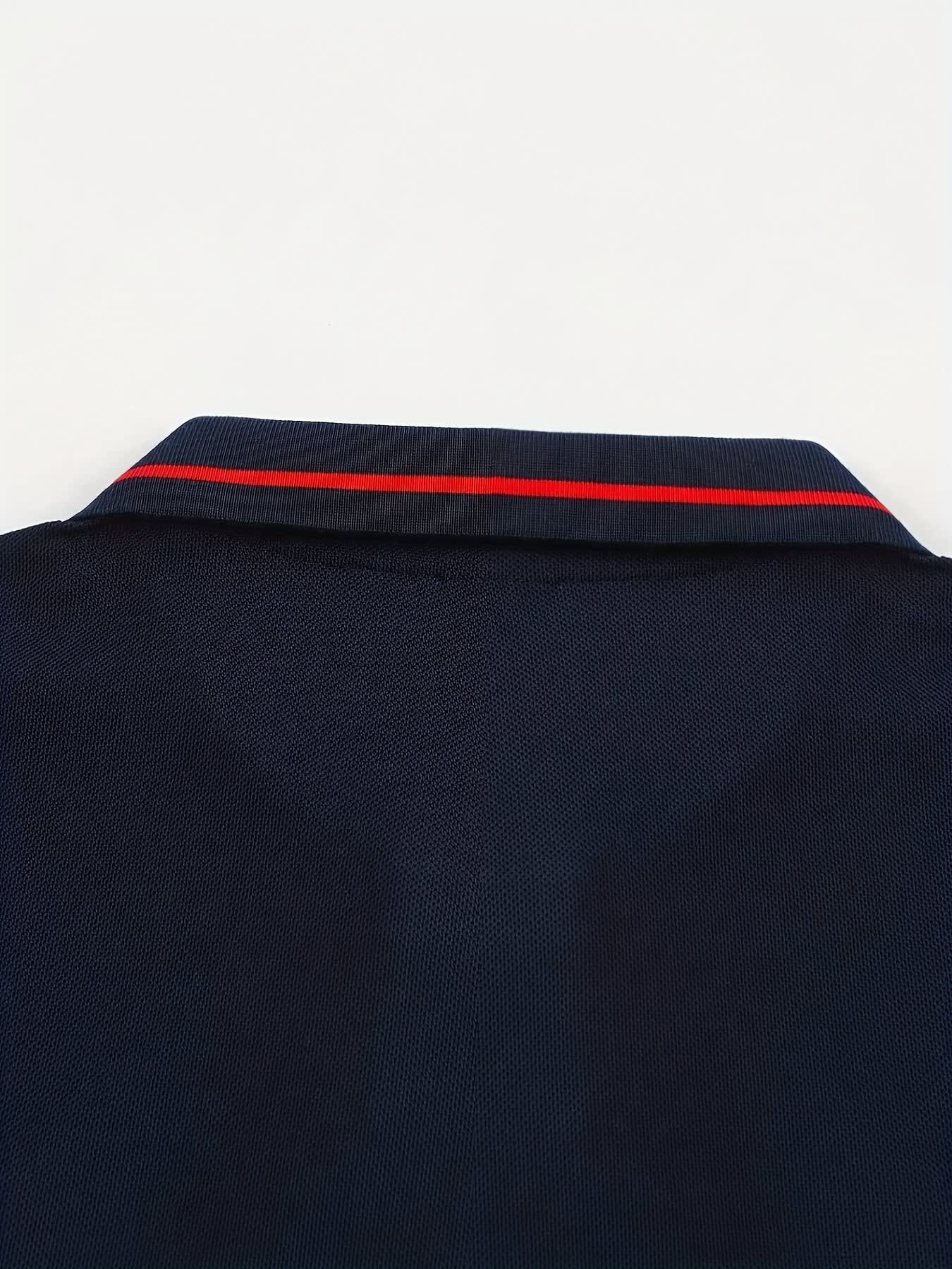 Hanson Contrast Placket Long Sleeve Polo_31