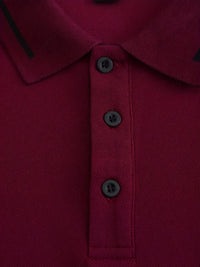 Hanson Contrast Placket Long Sleeve Polo