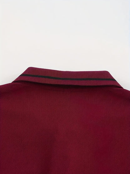 Hanson Contrast Placket Long Sleeve Polo_38