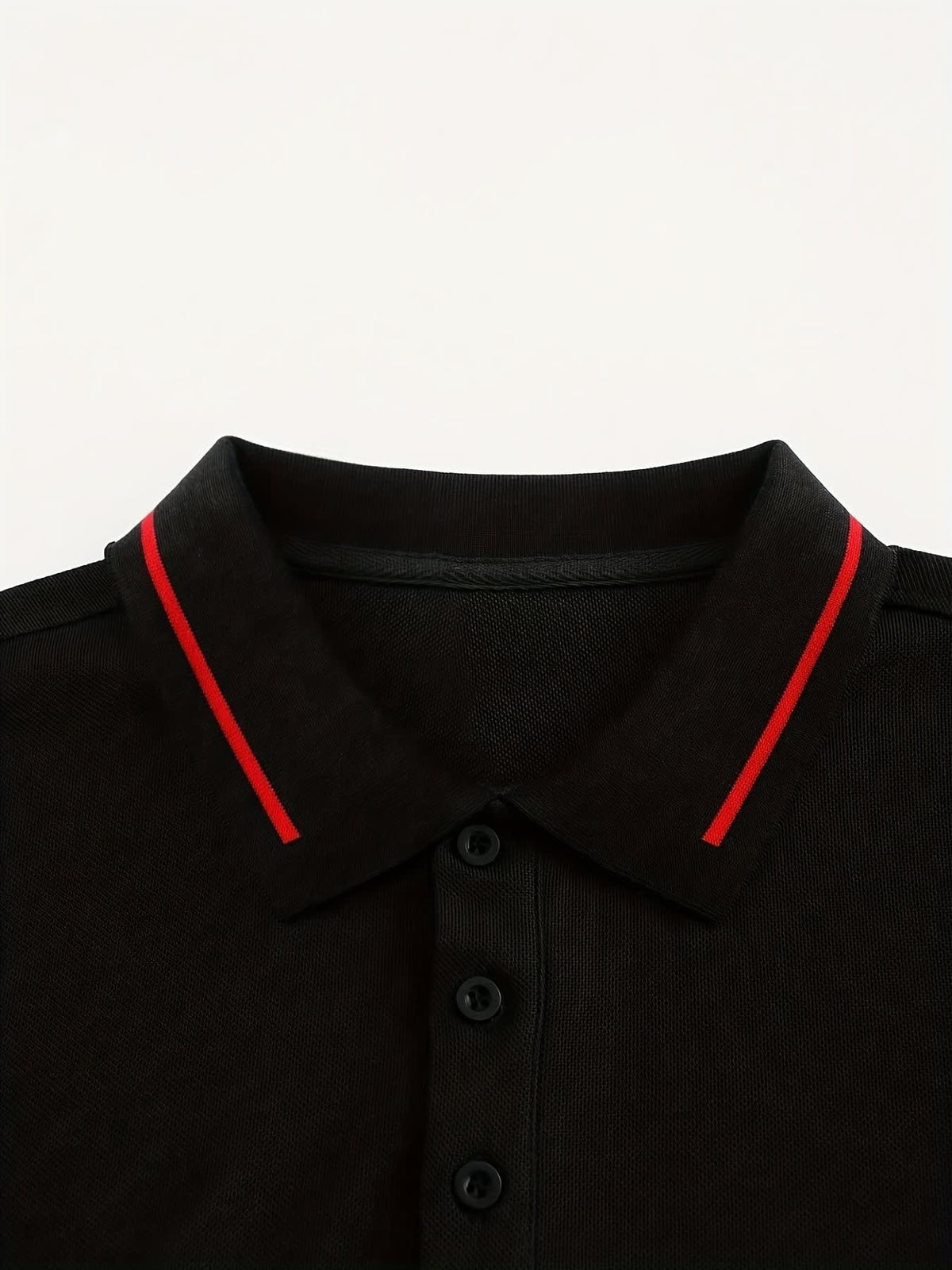 Hanson Contrast Placket Long Sleeve Polo