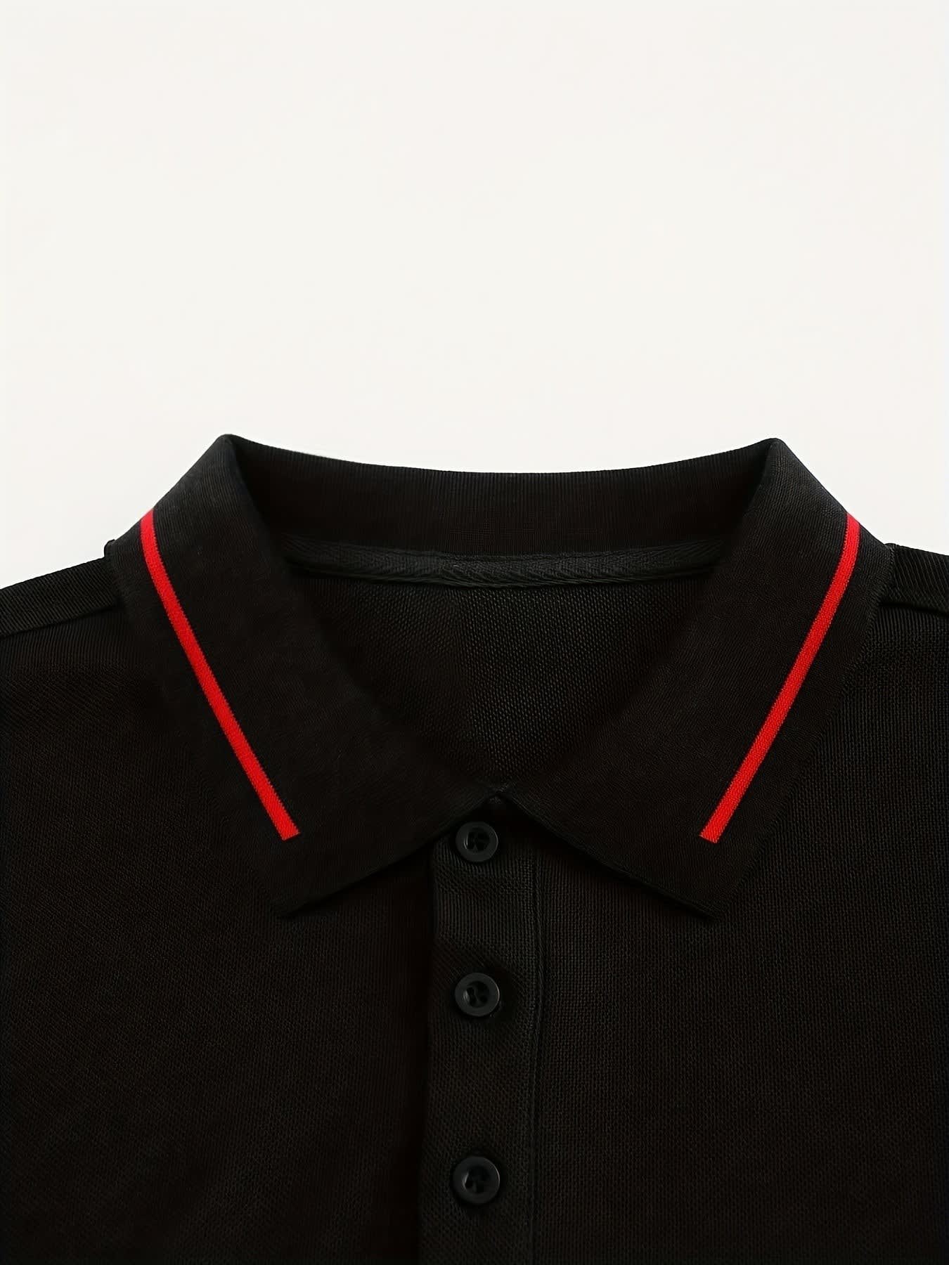 Hanson Contrast Placket Long Sleeve Polo_44